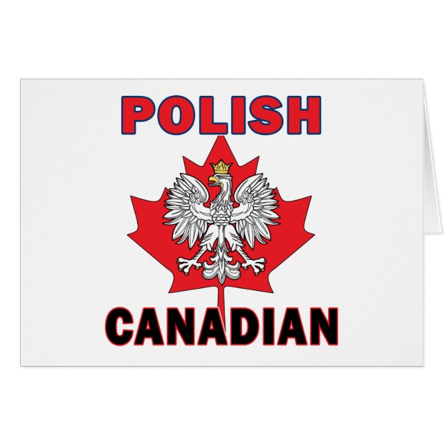 Feuille d'aigle canadienne polonaise (Devant horizontal)