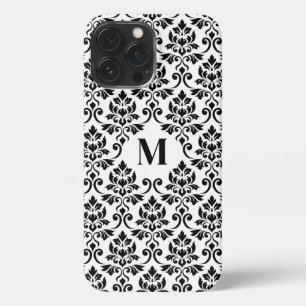 Feuille Damask Black Pattern (Custom) iPhone 13 Pro Max Case