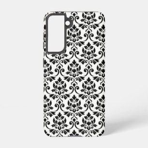 Feuille Damask Pattern Black on White Samsung Galaxy Case