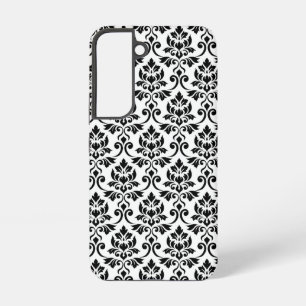 Feuille Damask Pattern Black on White Samsung Galaxy Case