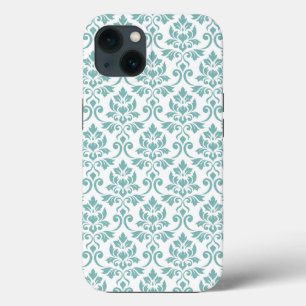 Feuille Damask Teal Pattern iPhone 13 Case