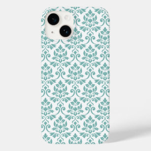Feuille Damask Teal Pattern Case-Mate iPhone 14 Case