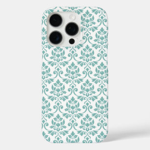 Feuille Damask Teal Pattern iPhone 16 Pro Case