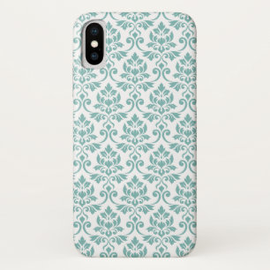 Feuille Damask Teal Pattern Case-Mate iPhone Case