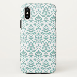 Feuille Damask Teal Pattern Case-Mate iPhone Case