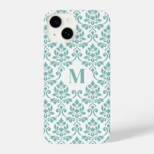 Feuille Damask Teal Pattern (Custom) iPhone 14 Case