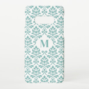 Feuille Damask Teal Pattern (Custom) Samsung Galaxy Case