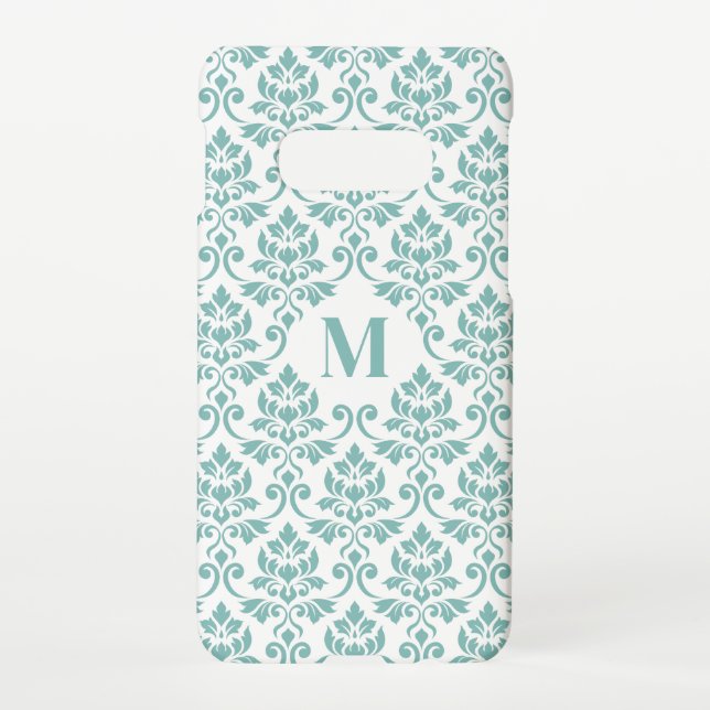 Feuille Damask Teal Pattern (Custom) Samsung Galaxy Case (Back)