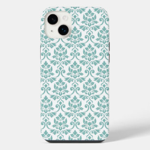 Feuille Damask Teal Pattern iPhone 14 Plus Case