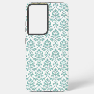 Feuille Damask Teal Pattern Samsung Galaxy Case