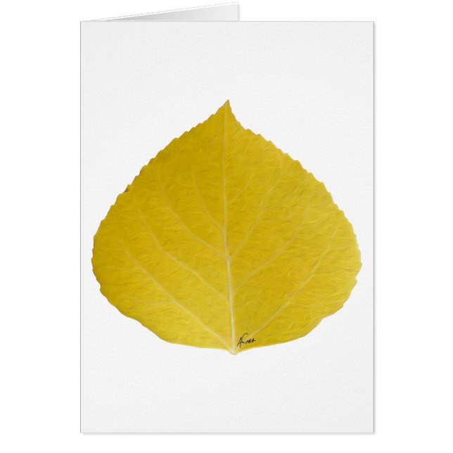 Feuille d'Aspen jaune #5 (Devant)