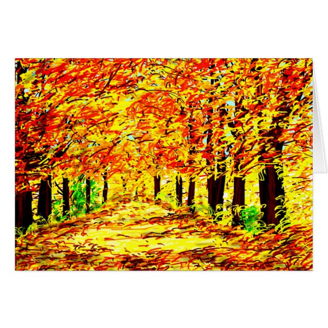 Feuille d'automne (Devant horizontal)