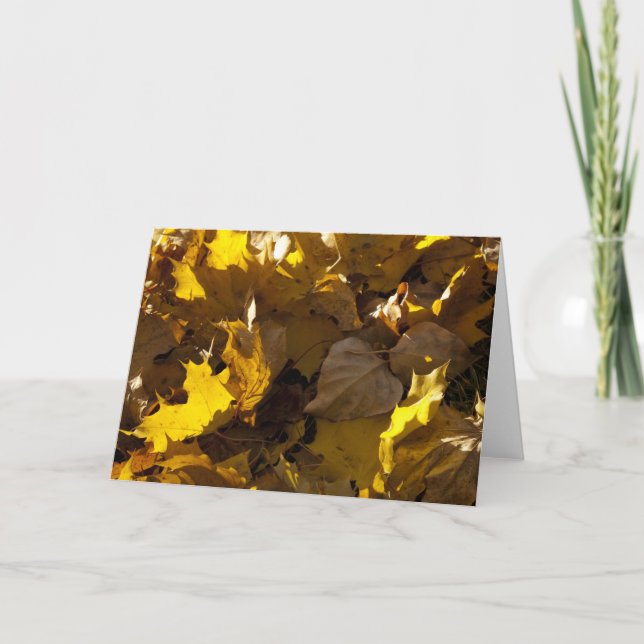 Feuille d'automne - carte (Devant)