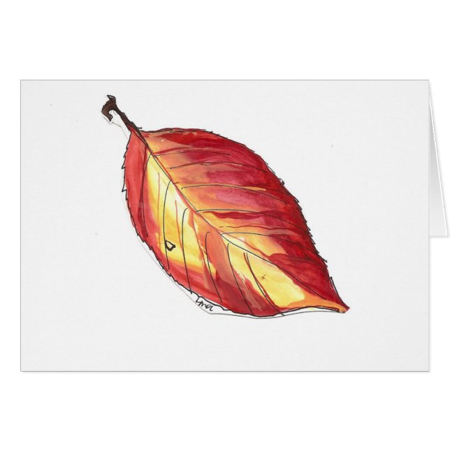 feuille d'automne de cornouiller (Devant Horizontal)