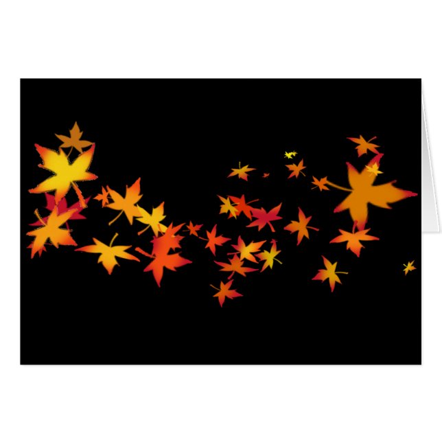 Feuille d'automne de la Nouvelle Angleterre (Devant horizontal)