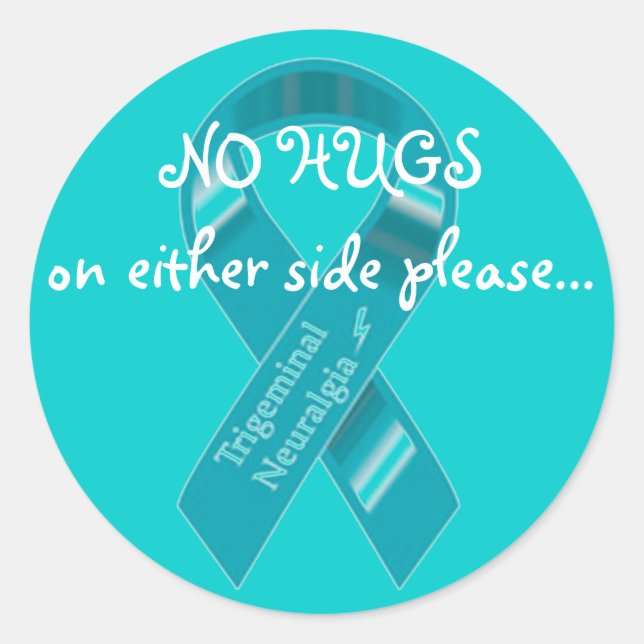 Feuille de 20 Aucun câlin sur les autocollants lat (Devant)