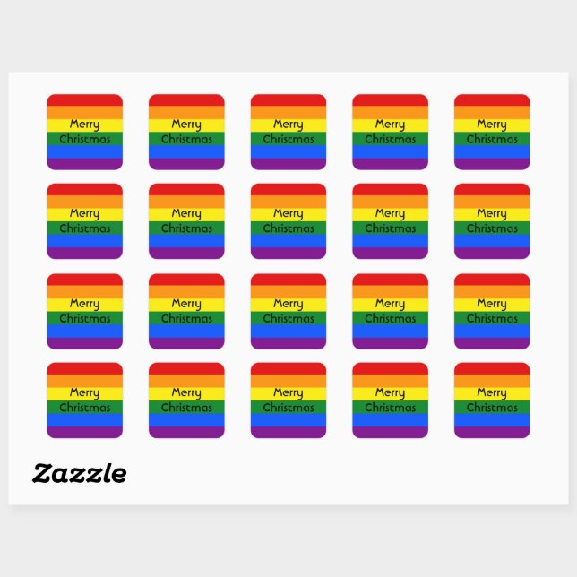 feuille de 20 stickers arc-en-ciel (Feuille)