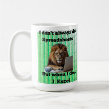 Feuille de calcul Lion Mug