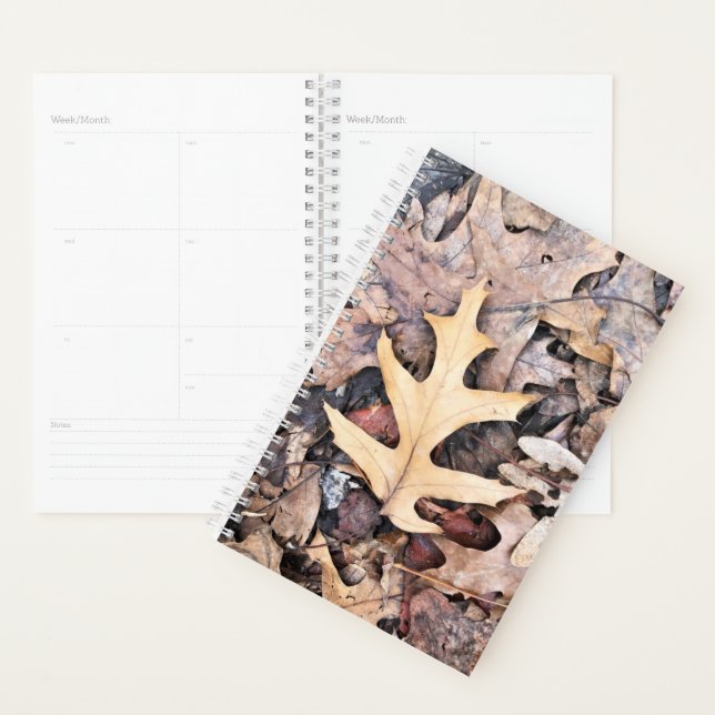 Feuille de chêne Sm Planner (Devant avec enveloppe)