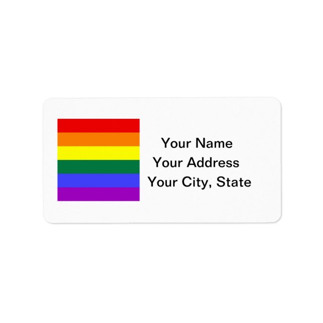 Feuille de Étiquette de adresse LGBT Pride (Devant)
