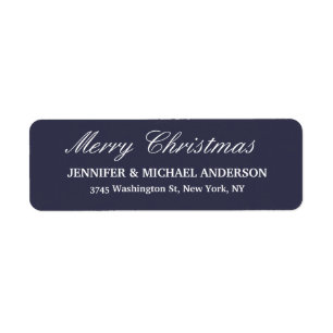 Feuille de famille du message de Noël Joyeux bleu 