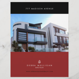 Feuille de fonction Immobilier Flyer personnalisé