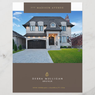 Feuille de fonction Immobilier Flyer personnalisé 