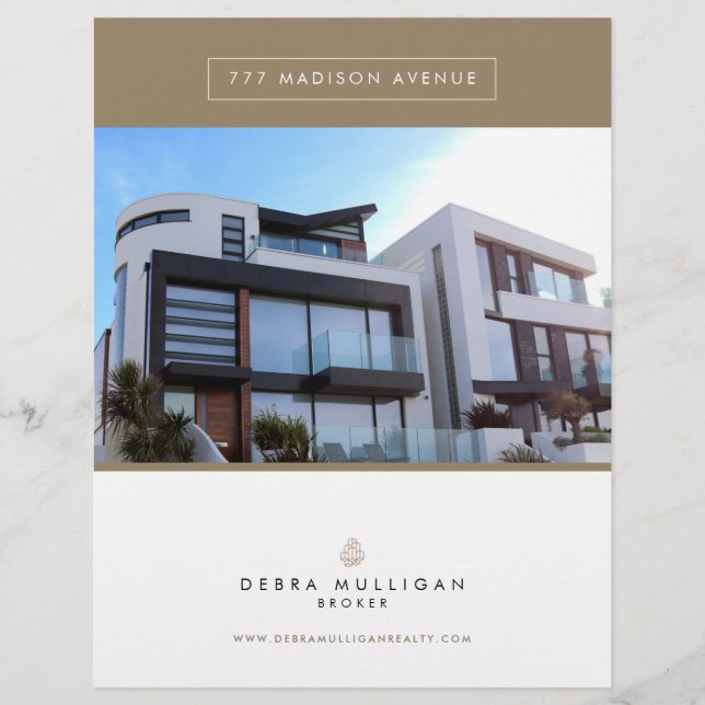 Feuille de fonction Immobilier Flyer personnalisé  (Devant)