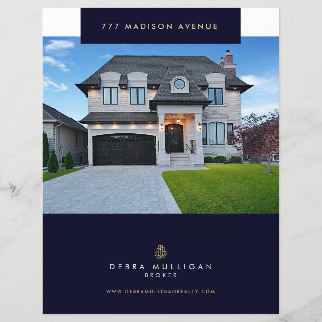 Feuille de fonction Immobilier Flyer personnalisé  (Devant)