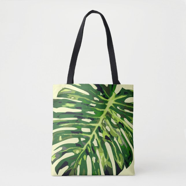 Feuille de Monstera Tropical Fourre-tout du sac de (Devant)