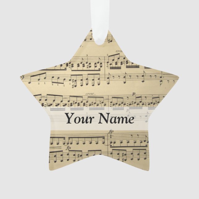 Feuille de musique vintage (devant)