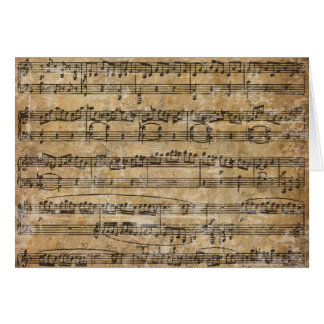 Feuille de musique vintage