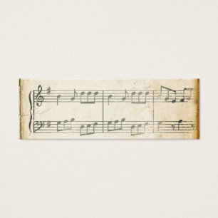 Feuille de musique vintage