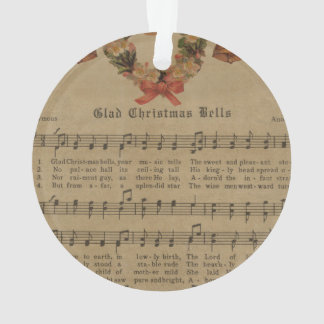 Feuille de musique vintage de chant de Noël