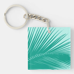 Feuille de palme - Turquoise et aqua