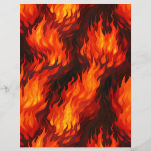 Feuille de papier à flamme