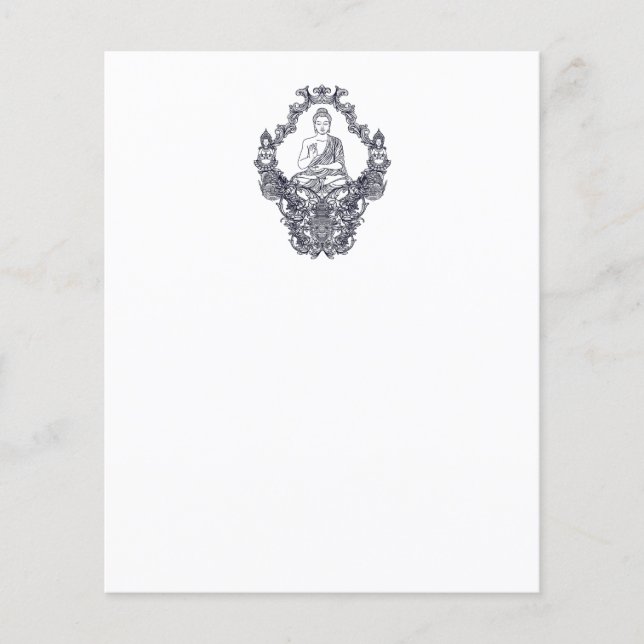 FEUILLE DE PAPIER : BUDDHA (Devant)