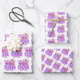 Feuille De Papier Cadeau 2024 Officiellement - O'Fishally a Big Sister Pun