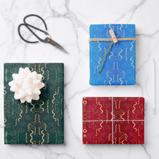 Feuille De Papier Cadeau 3 Enveloppe cadeau pour l'heure de fête