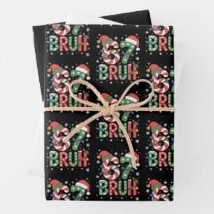 Feuille De Papier Cadeau 67 Six Seven Bruh Drôle de Noël 6 7 Meme