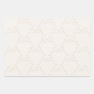Feuille De Papier Cadeau À peine Il Y A Des Rubans De Crème Moderne Vaches