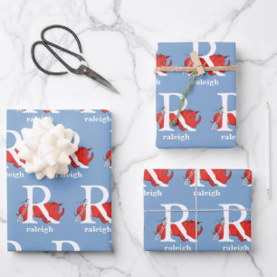Feuille De Papier Cadeau ABC du Dr Seuss : Lettre R - Blanc   Ajouter Votre
