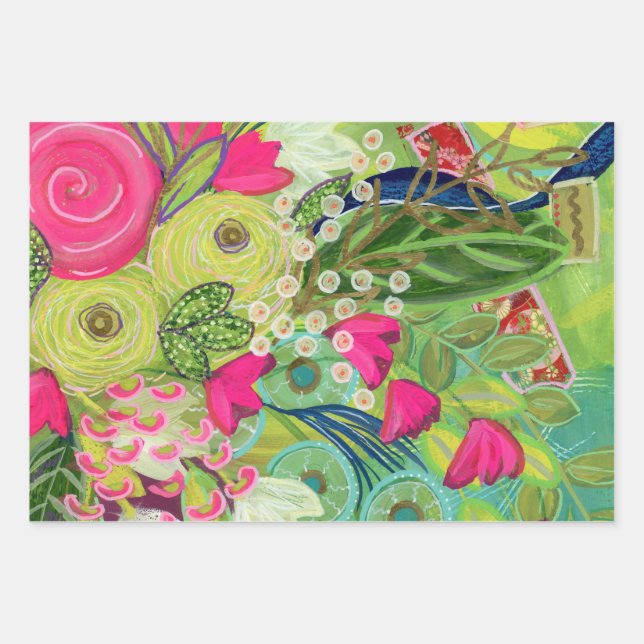 Feuille De Papier Cadeau Abondance de Bling Giftwrap (Devant)