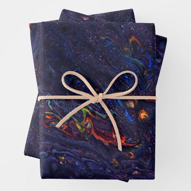 Feuille De Papier Cadeau Abstract Wraps 4 (En situation)