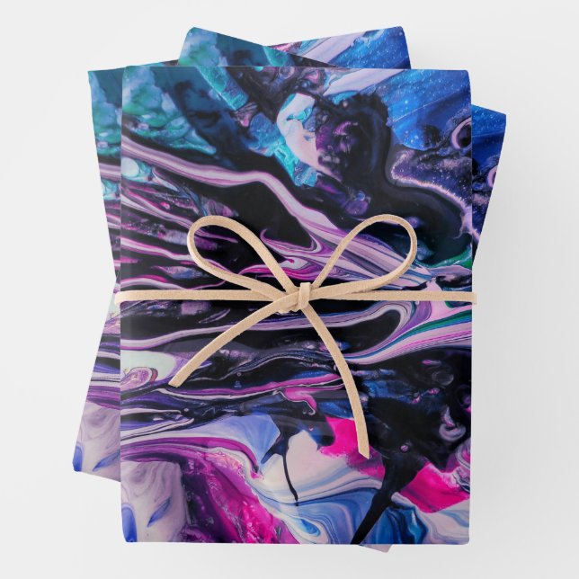 Feuille De Papier Cadeau Abstract Wraps 9 (En situation)