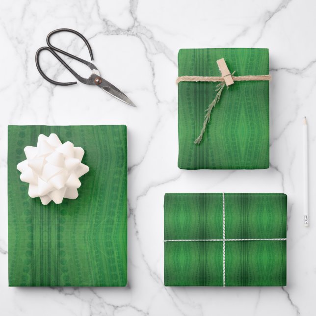Feuille De Papier Cadeau Acceptation | Motif de Boho écologique (Recto)