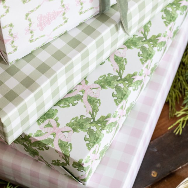 Feuille De Papier Cadeau Addy's Garland & Bows (Créateur téléchargé)