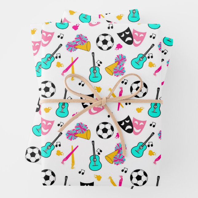 Feuille De Papier Cadeau Ado Dream Motif (En situation)