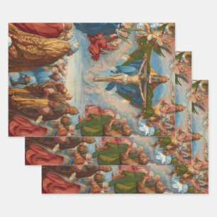 Feuille De Papier Cadeau Adoration de la Trinité par Albrecht Durer, 1511