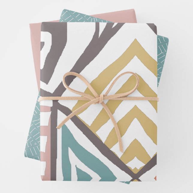 Feuille De Papier Cadeau Africain (En situation)